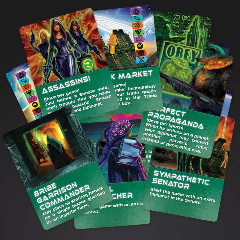 Eagle-Gryphon Games Empires: Galactic Rebellion - Faction Power Cards 1 Eagle-Gryphon Games Empires: Galactic Rebellion - Faction Power Cards