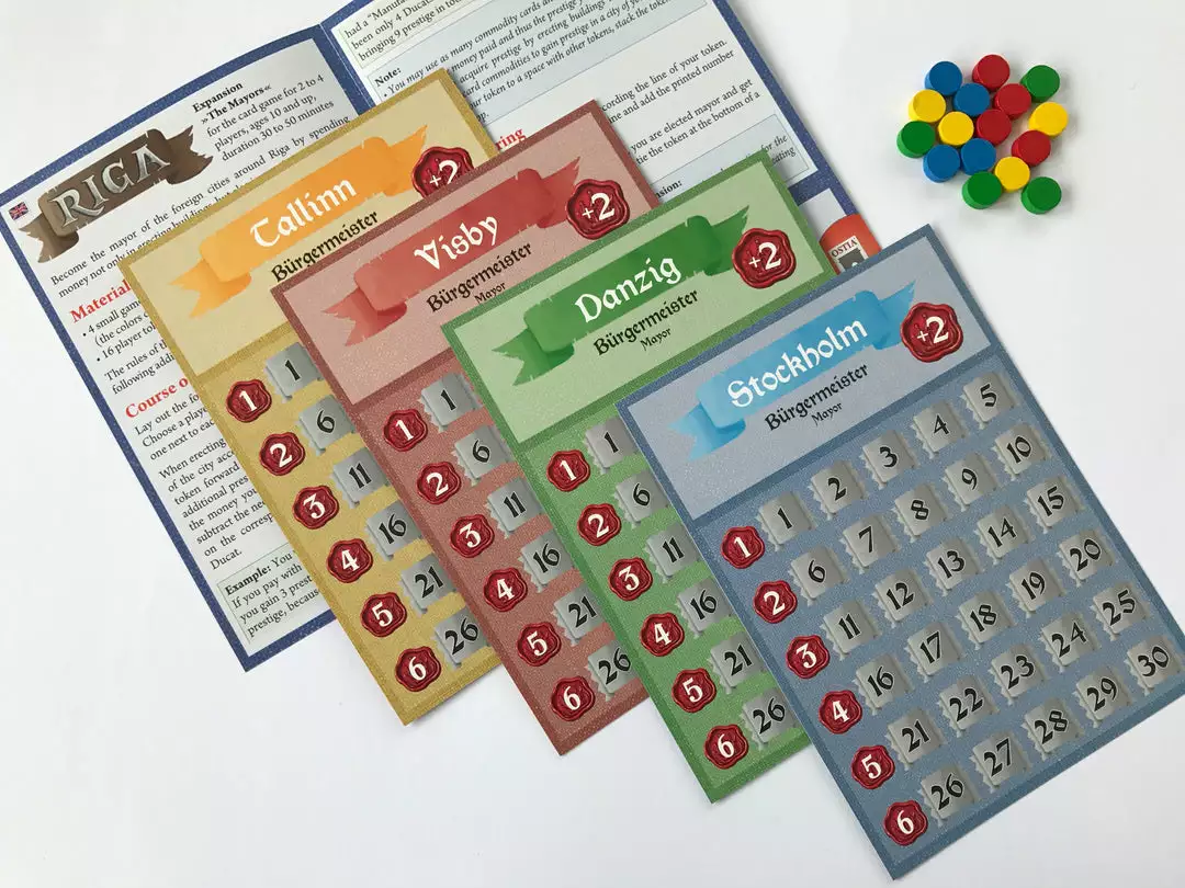 OSTIA Spiele Riga: Die Bürgermeister Board Games 1 OSTIA Spiele Riga: Die Bürgermeister Board Games