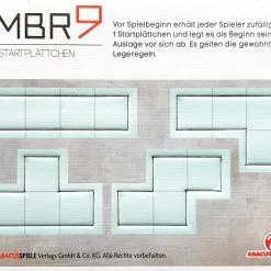 ABACUSSPIELE Board Games NMBR 9: Starting Tiles