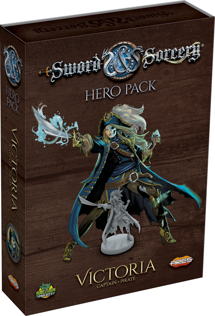 Ares Games Board Games Sword & Sorcery: Hero Pack - Victoria The Captain/Pirate 1 Ares Games Board Games Sword & Sorcery: Hero Pack - Victoria The Captain/Pirate