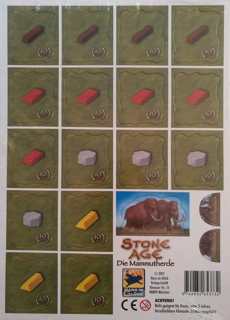 Hans Im Glück Stone Age: The Mammoth Herd (Import) Board Games 1 Hans Im Glück Stone Age: The Mammoth Herd (Import) Board Games