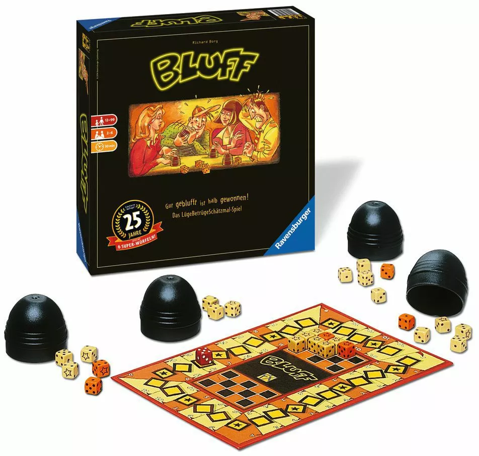 Ravensburger Board Games Bluff (25th Anniversary Edition) (Liar's Dice) 2 Ravensburger Board Games Bluff (25th Anniversary Edition) (Liar's Dice)