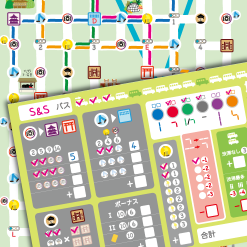 Saashi & Saashi Let's Make A Bus Route Board Games