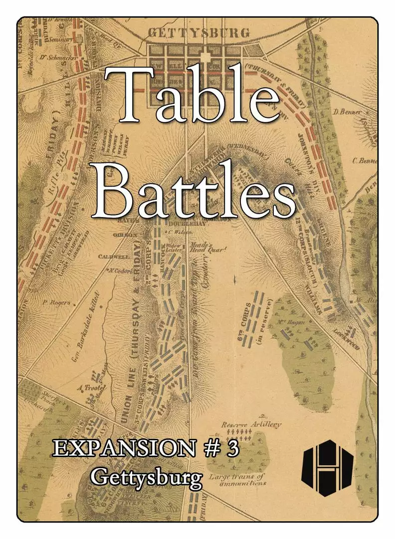 Hollandspiele Table Battles: Gettysburg 1 Hollandspiele Table Battles: Gettysburg