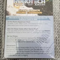 SolarFlare Games Board Games Robotech Force Of Arms: Grand Cannon Promo Expansion