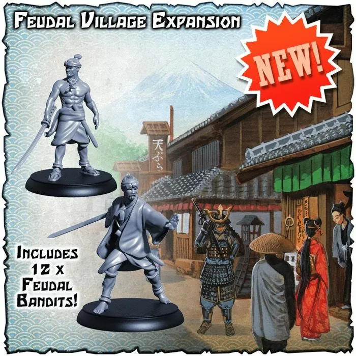 Flying Frog Productions Shadows Of Brimstone: Feudal Village Expansion 2 Flying Frog Productions Shadows Of Brimstone: Feudal Village Expansion