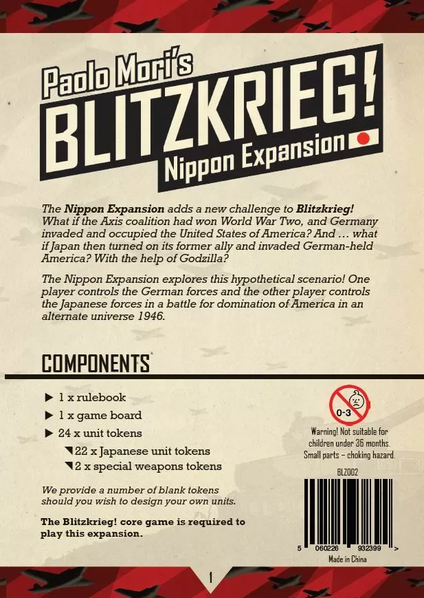 PSC Games Blitzkrieg!: Nippon Expansion Board Games 1 PSC Games Blitzkrieg!: Nippon Expansion Board Games