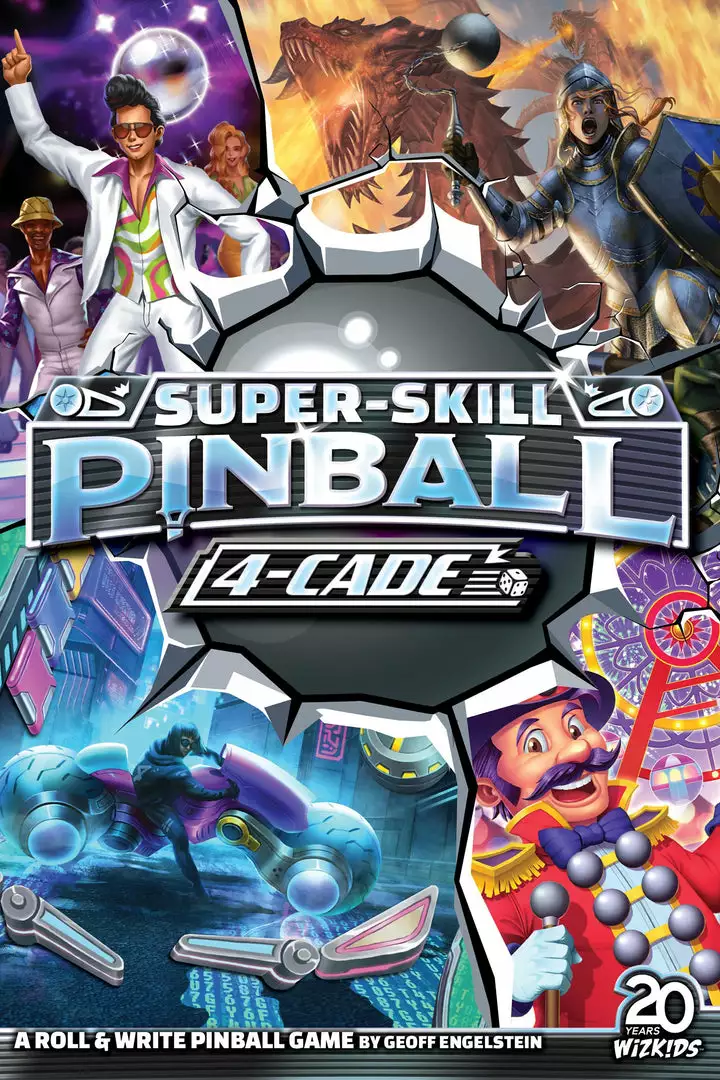 WizKids Super-Skill Pinball: 4-Cade Board Games 1 WizKids Super-Skill Pinball: 4-Cade Board Games
