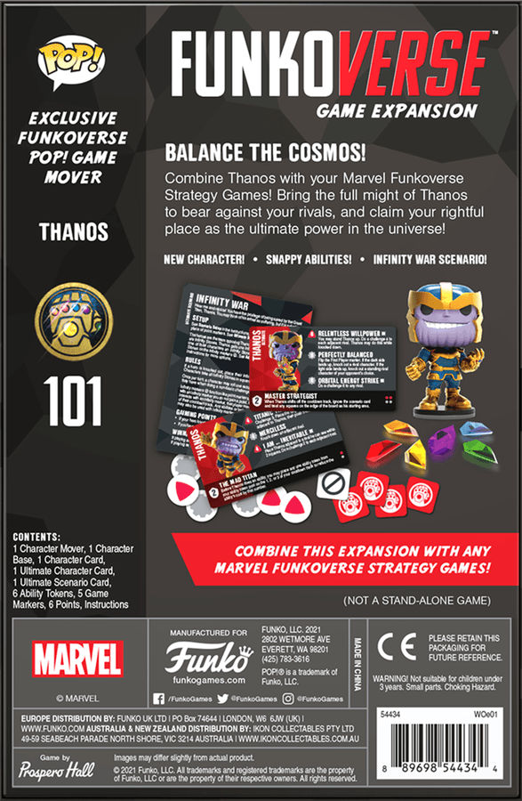 Funko Games Board Games Funkoverse Strategy Game: Marvel 101 2 Funko Games Board Games Funkoverse Strategy Game: Marvel 101