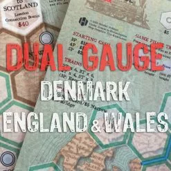 Hollandspiele Dual Gauge: Denmark And England & Wales Maps *PRE-ORDER* Board Games