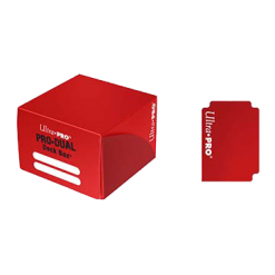 Ultra Pro - PRO Dual Standard Red Deck Box (180) Deck Boxes