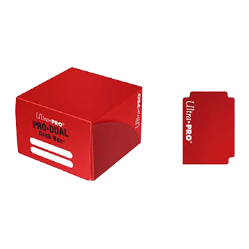 Ultra Pro - PRO Dual Standard Red Deck Box (180) Deck Boxes 1 Ultra Pro - PRO Dual Standard Red Deck Box (180) Deck Boxes