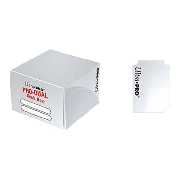 Ultra Pro - PRO Dual Standard White Deck Box (180) 1 Ultra Pro - PRO Dual Standard White Deck Box (180)