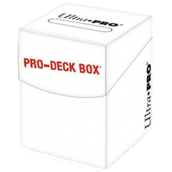 Ultra Pro - PRO 100+ White Deck Box Deck Boxes