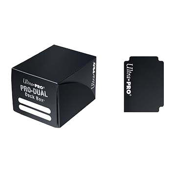 Deck Boxes Ultra Pro - PRO Dual Small Black Deck Box (120) 1 Deck Boxes Ultra Pro - PRO Dual Small Black Deck Box (120)