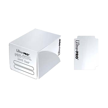 Ultra Pro - PRO Dual Small White Deck Box (120) 1 Ultra Pro - PRO Dual Small White Deck Box (120)
