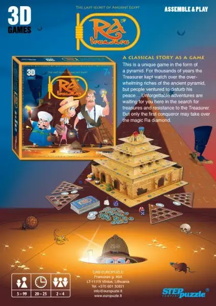 Step Puzzle Co. Schatz Ra (German Import) Board Games 5 Step Puzzle Co. Schatz Ra (German Import) Board Games