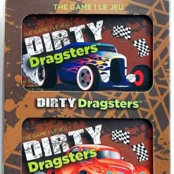 TIN ROBOT GAMES Dirty Dragsters: Blue And Orange Car Decks