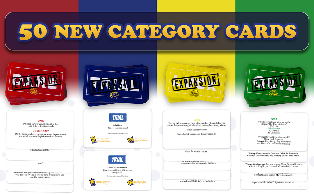 Envy Born Games Don't Get Drunk Expansion Board Games 2 Envy Born Games Don't Get Drunk Expansion Board Games