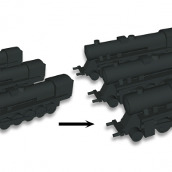 PHALANX Board Games 1941: Race To Moscow - Larger Locomotives Minis *PRE-ORDER*