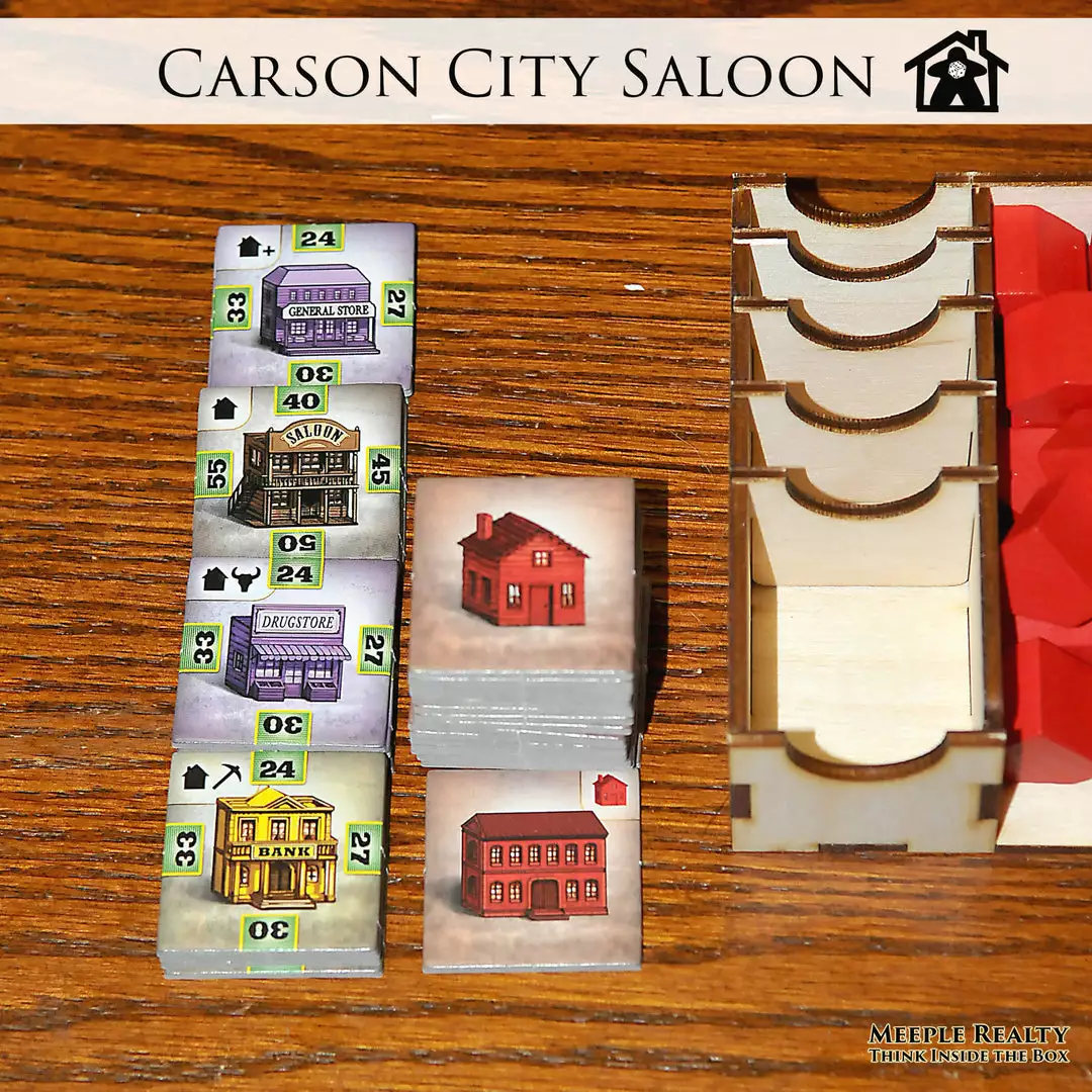 Meeple Realty - Carson City Saloon (Compatible With CARSON CITY: BIG BOX™) *PRE-ORDER* 9 Meeple Realty - Carson City Saloon (Compatible With CARSON CITY: BIG BOX™) *PRE-ORDER*