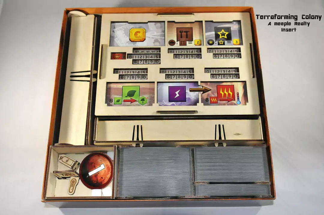 Meeple Realty - Terraforming Colony Insert (Compatible With TERRAFORMING MARS™ Second Edition) 3 Meeple Realty - Terraforming Colony Insert (Compatible With TERRAFORMING MARS™ Second Edition)