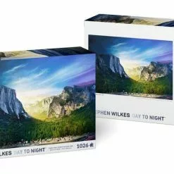 Puzzle - 4D Cityscape - Stephen Wilkes Tunnel View, Yosemite National Park, Day To Night (1000 Pieces)