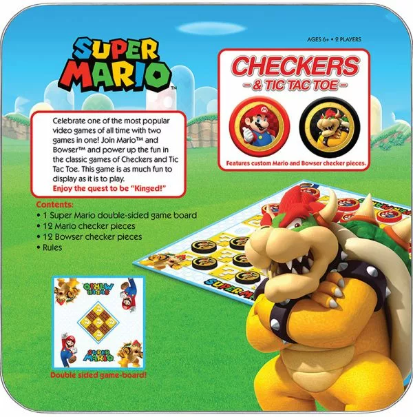 The Op Board Games Checkers & Tic Tac Toe - Super Mario Vs. Bowser 5 The Op Board Games Checkers & Tic Tac Toe - Super Mario Vs. Bowser