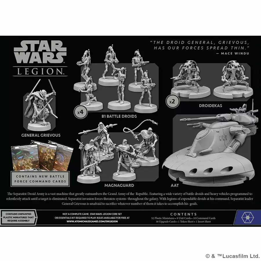 Fantasy Flight Games Star Wars: Legion – Battle Force Starter Set: Separatist Invasion *PRE-ORDER* Board Games 2 Fantasy Flight Games Star Wars: Legion – Battle Force Starter Set: Separatist Invasion *PRE-ORDER* Board Games