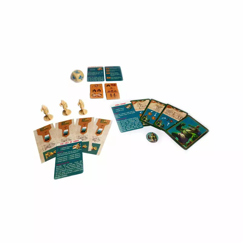 Mojito Studios Board Games Cleopatra And The Society Of Architects: Deluxe Edition Expansion Sets - The Whims Of Cleopatra, The Cult Of Sobek And The Sobek Variant 1 Mojito Studios Board Games Cleopatra And The Society Of Architects: Deluxe Edition Expansion Sets - The Whims Of Cleopatra, The Cult Of Sobek And The Sobek Variant