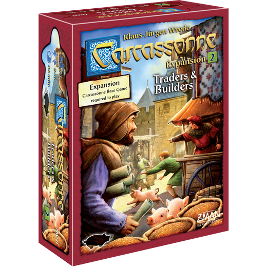 Z-Man Games Carcassonne: Expansion 2 - Traders & Builders (New Edition) Board Games 1 Z-Man Games Carcassonne: Expansion 2 - Traders & Builders (New Edition) Board Games
